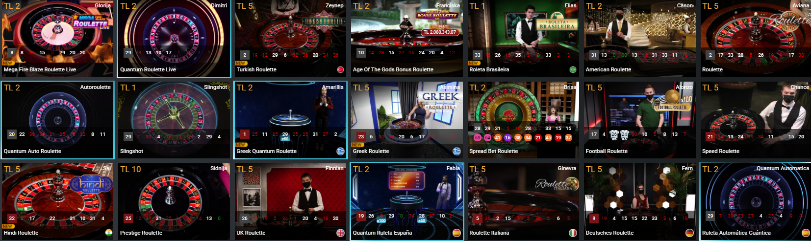 Playtech Canlı Casino Rulet Oyunları