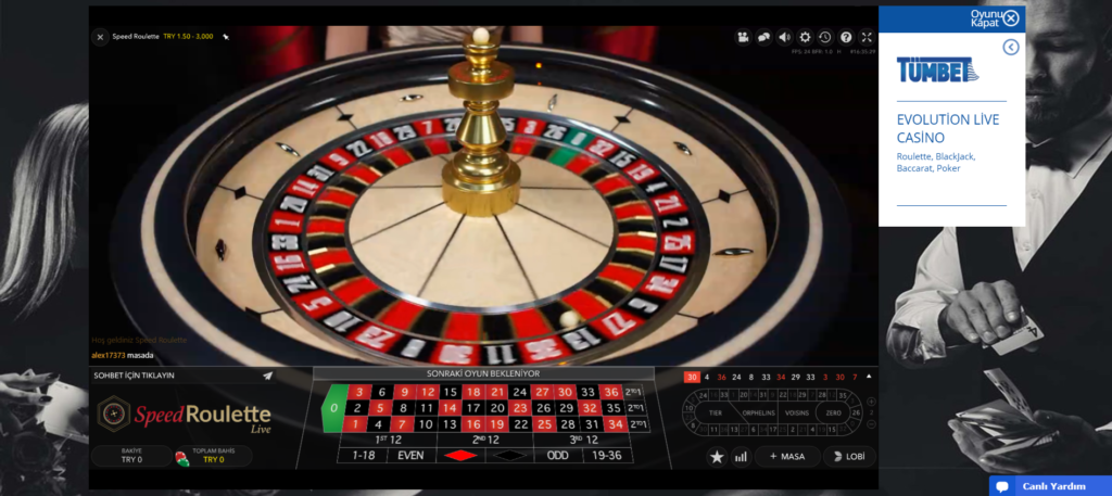 Tümbet Evolution Canlı Casino